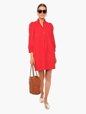Pomander Place Red Shift Dress XL Tuckernuck Coastal Resort Chic